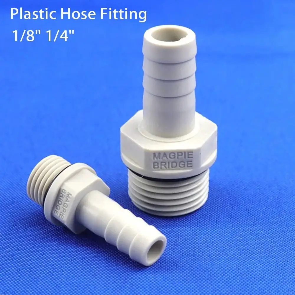 

1 шт. 1/4 "1/8" BSP наружная резьба пластиковый фитинг для шланга с колючим хвостом 6/8/10/12 мм соединительное соединение POM Pagoda