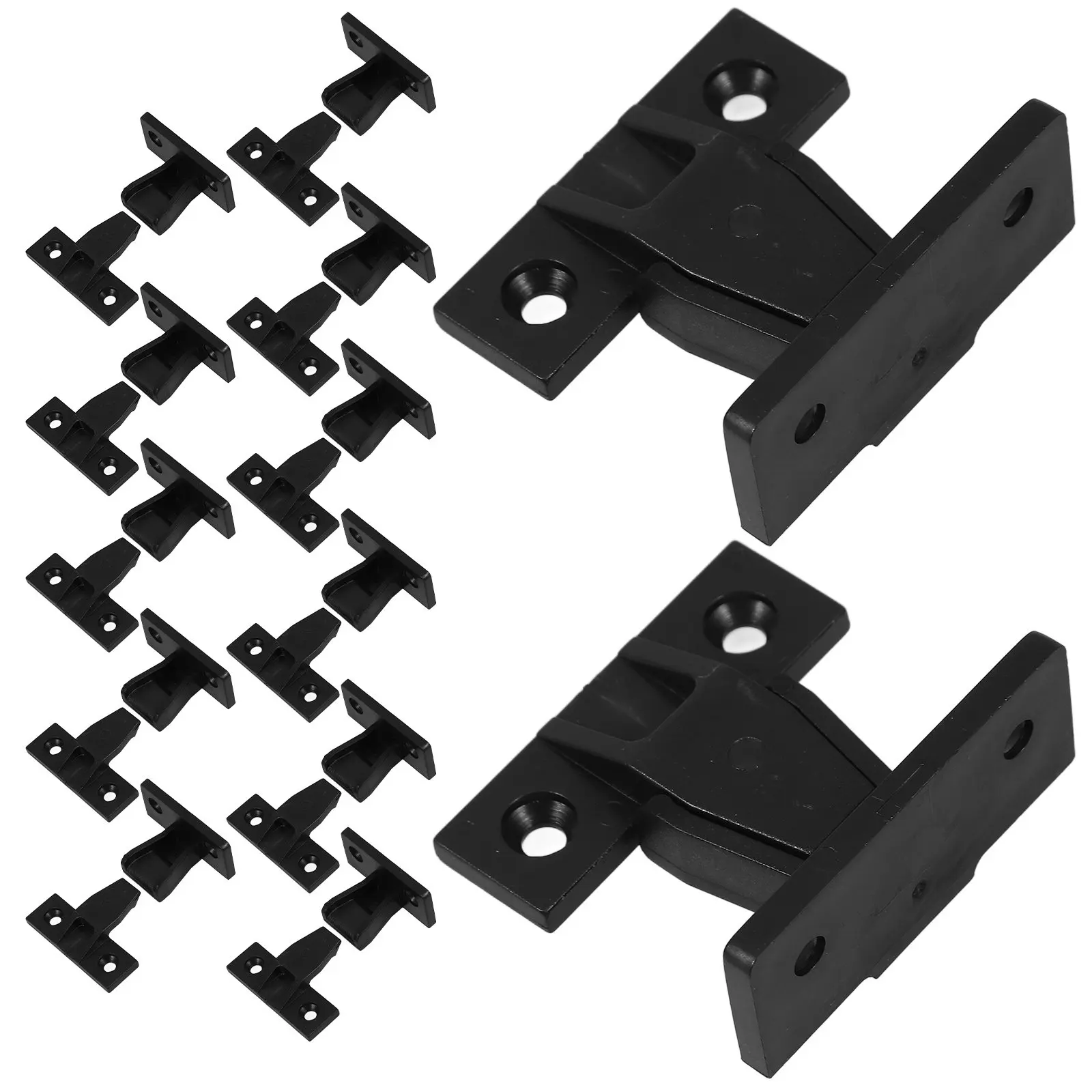 12Set Roman Column Buckle Connector Plastic Bracket Adjustable Cabinet Clips Furniture Support Wall Fasteners Shelf Bracket