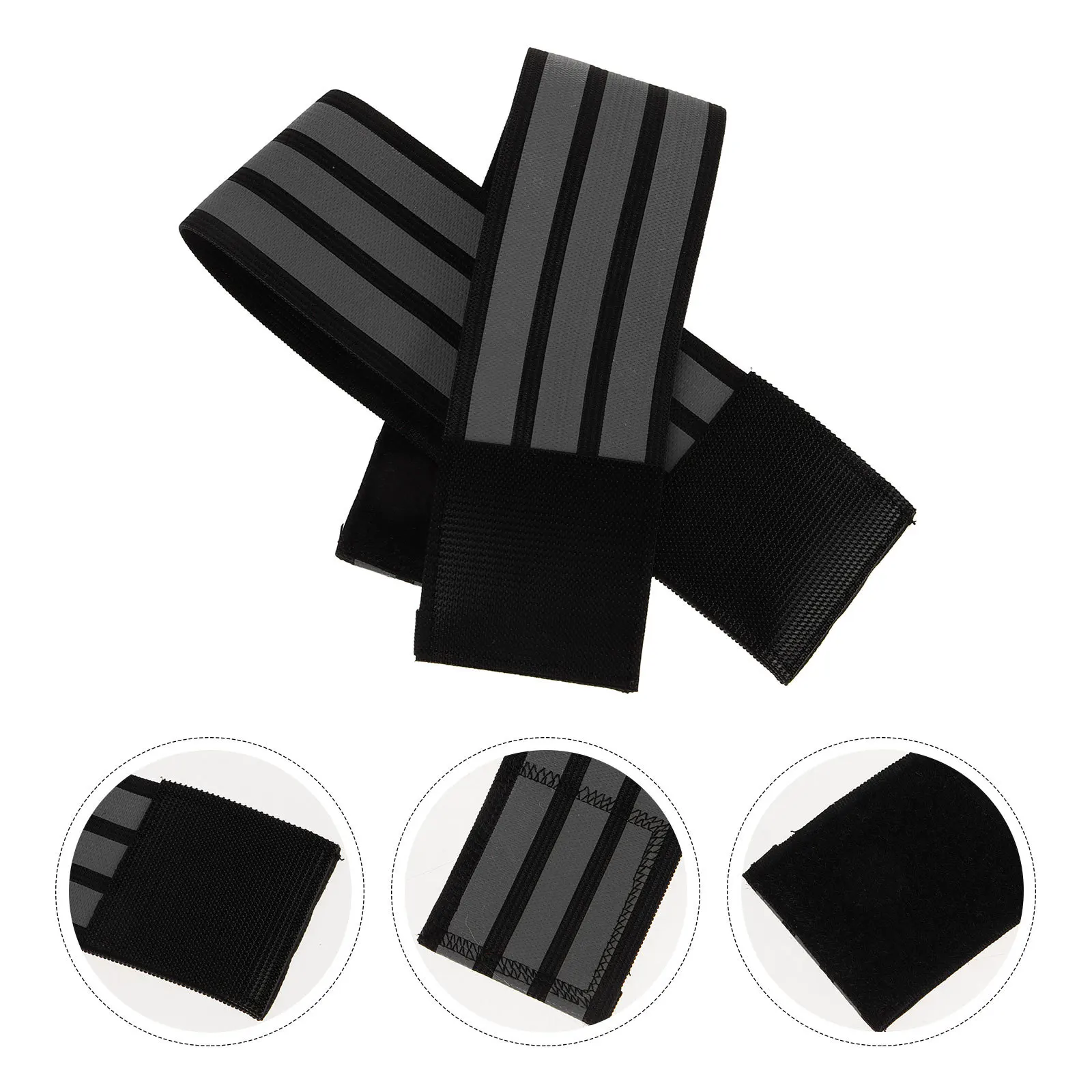 

1Pair Cycling Leg Strap Reflective Ankle Band for Riding Trousers Fastening Outdoor Equipment Portable Compact Design