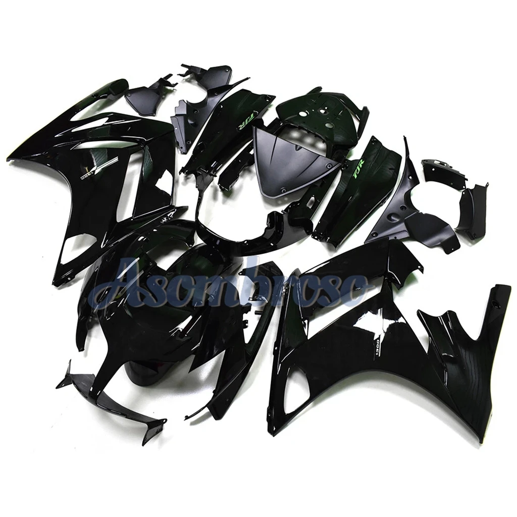 ABS Plastic Fairings for Yamaha FJR1300 2006-2012 FJR 1300 2007 Glossy Black Painted Motorcycle Bodywork set
