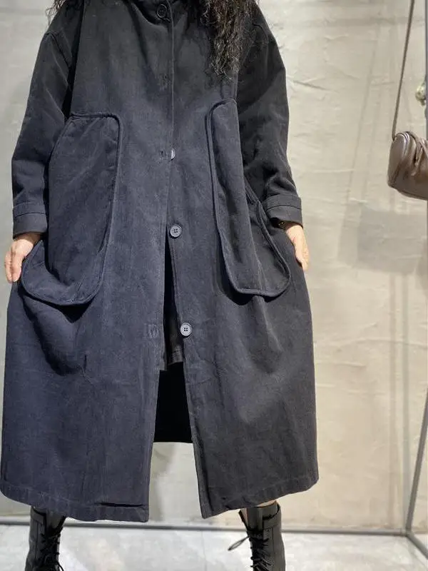 

Long Single-Button Coat Ele Korean Sle Age-Defng Autumn New Arrival Women's Clothing Big Brand Tailored Coat