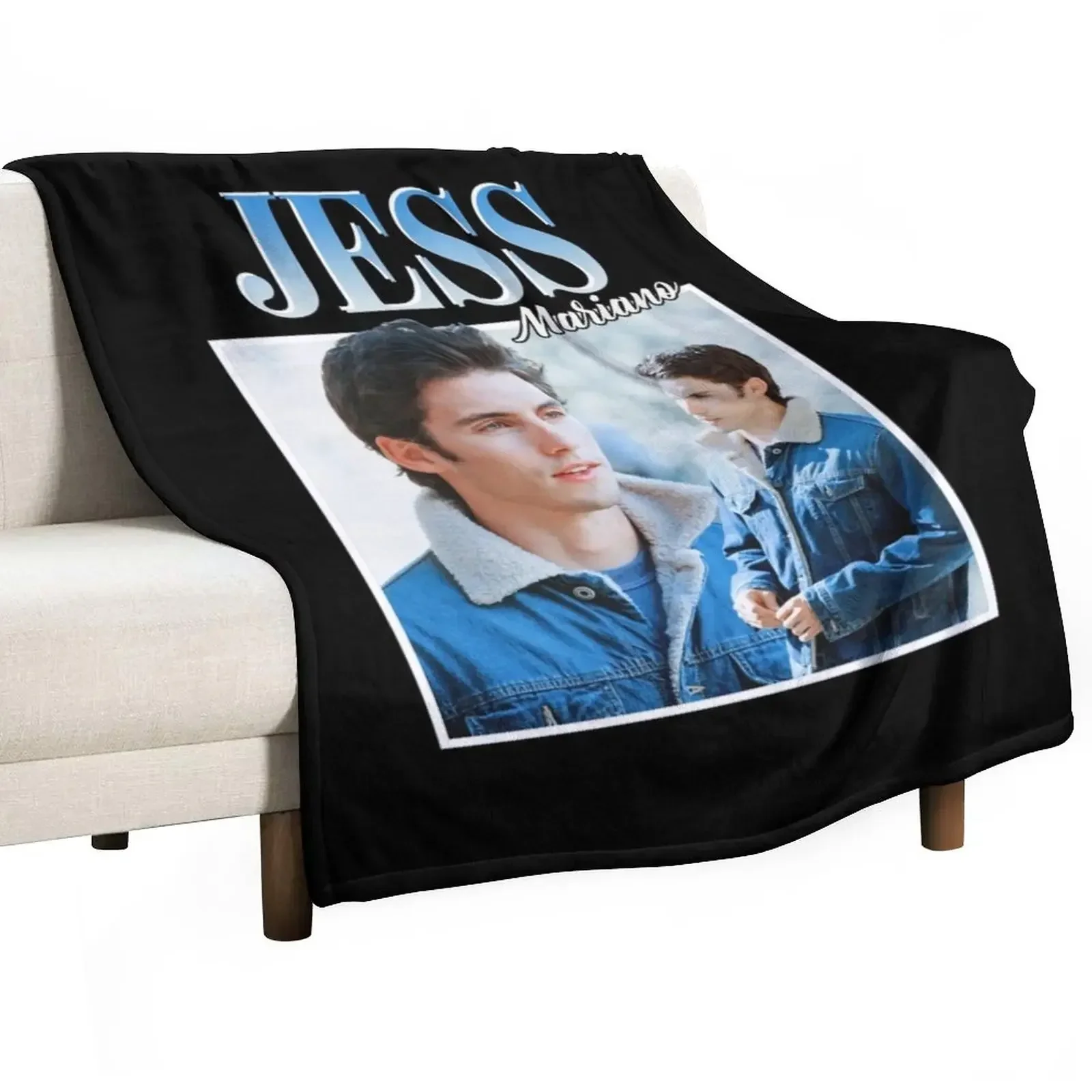 Jess Mariano 90's Vintage Throw Blanket Tourist Summer Beddings Nap warm winter Blankets