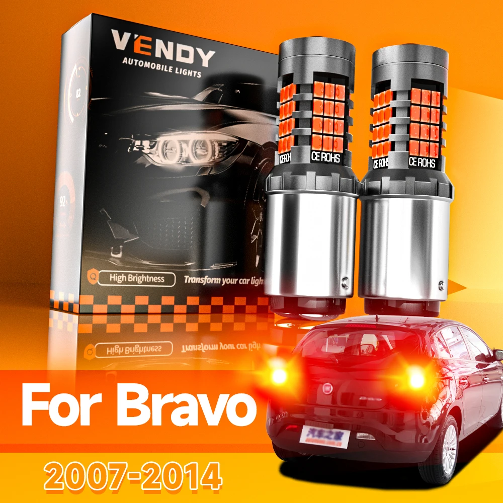 2 uds para Fiat Bravo 2 2007-2014 luz de freno LED 2008 2009 2010 2011 2012 2013 accesorios Canbus