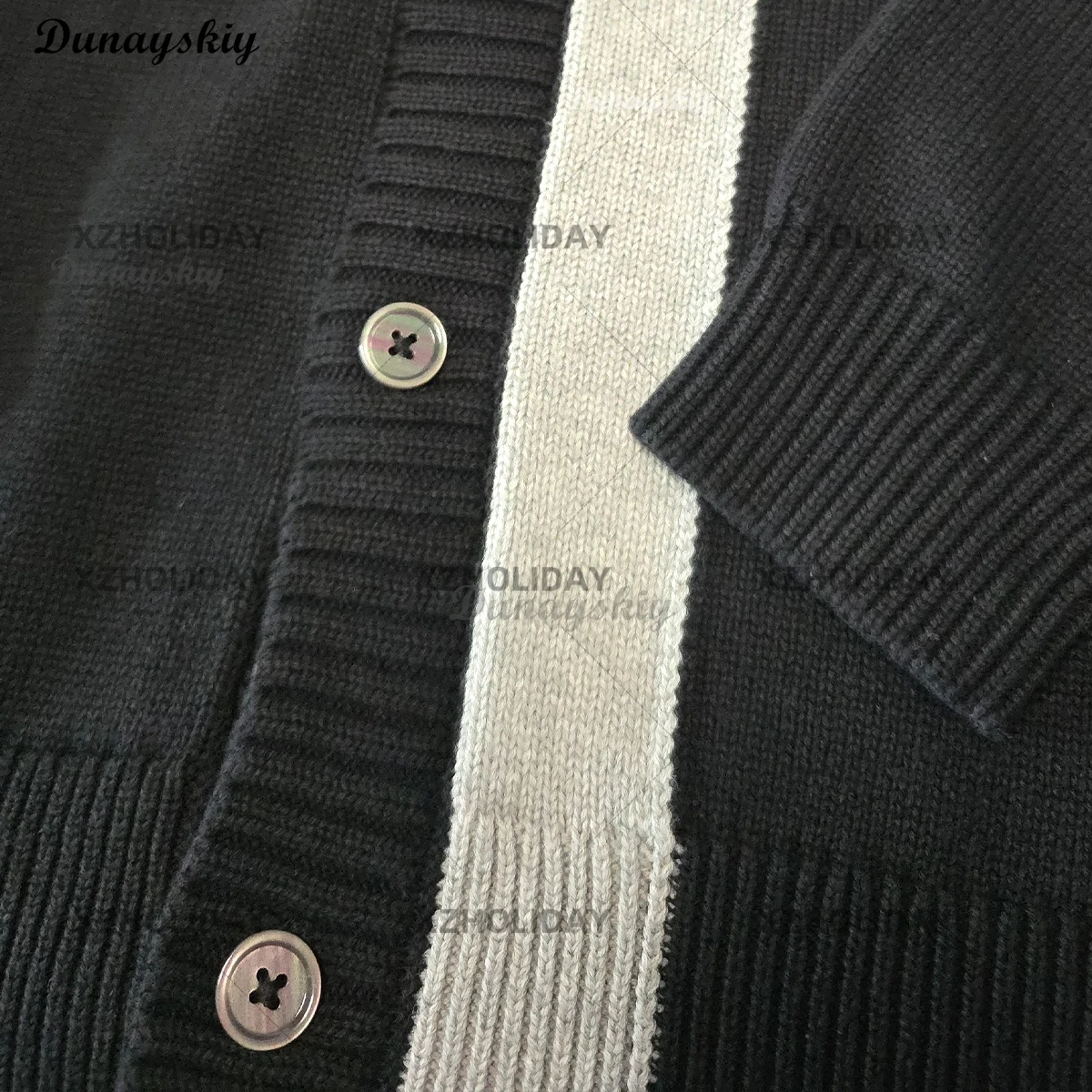 게임 사랑과 깊은 공간 Zayne 코스프레 블랙 코스튬, 성인 유니섹스 니트 카디건 스웨터, 후드 없는 상의, 맞춤형 크리스마스 의상