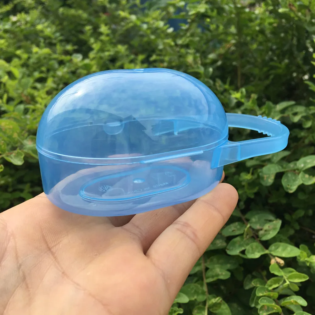 

4Pcs Infant Pacifier Holder Boxes Easy Clean Baby Pacifier Storage Protective Cases Portable for