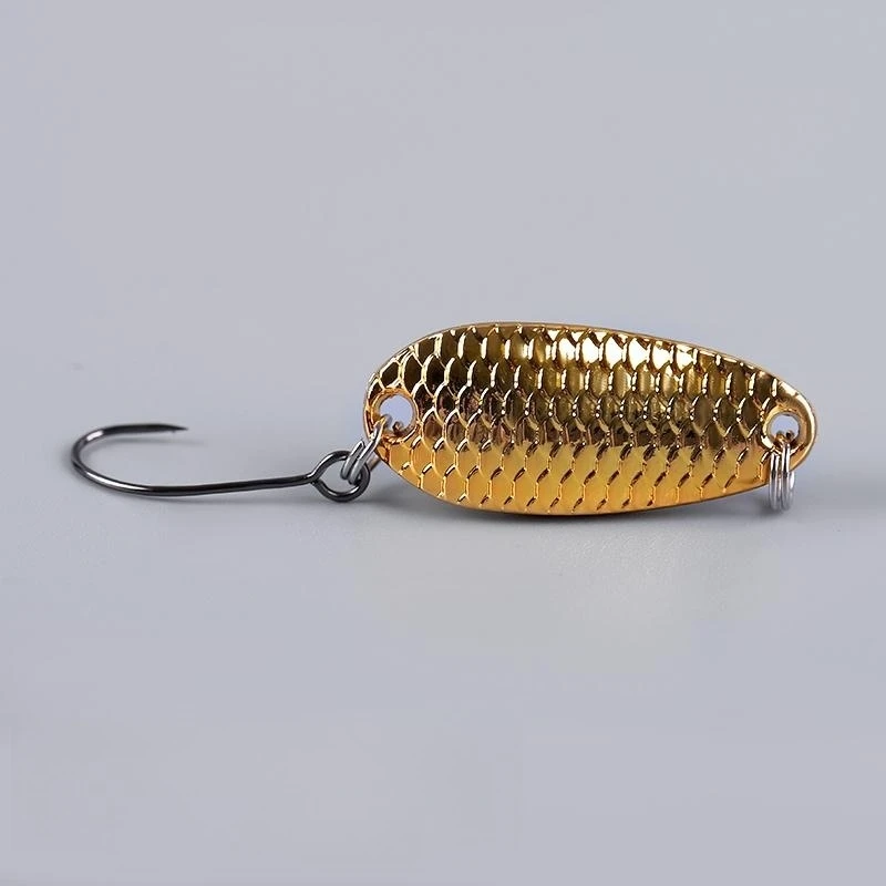 3 stks/partij Schaal Lepel Lokken 1.5/2.5/3.5/5g Kunstmatige Vissen Lokken Haak Metalen VIB Zinken Paillette Cast Jigging Pesca Bass Pike