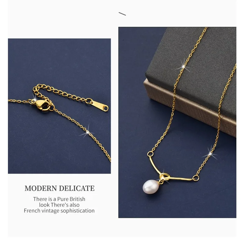 

High-end necklaces, light luxury niche pendant necklaces, fashionable and simple women's collarbone necklaces