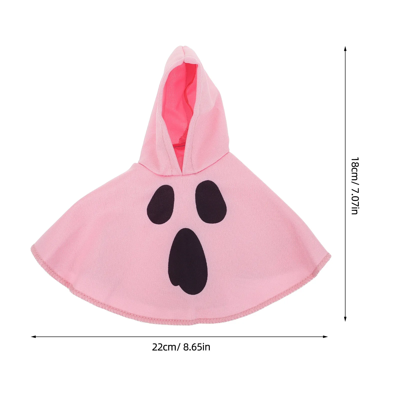 Halloween Goose Outfit Porch Ghost Witch Cape 7 Inch Goose Clothes Front Door Party Decor Tabletop Outfit Pink Ghost Hoodie