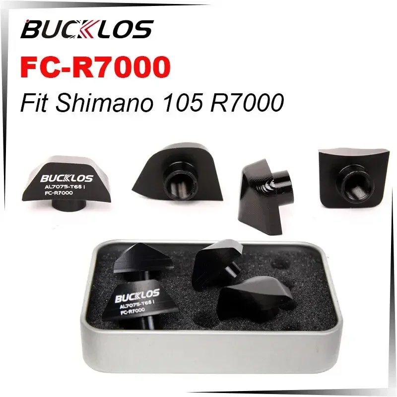 BUCKLOS 4pcs 체인 링 볼트 알루미늄 체인 휠 커버 Shimano FC-R7000 R8000 R9100 용 단일 속도 체인 링 나사
