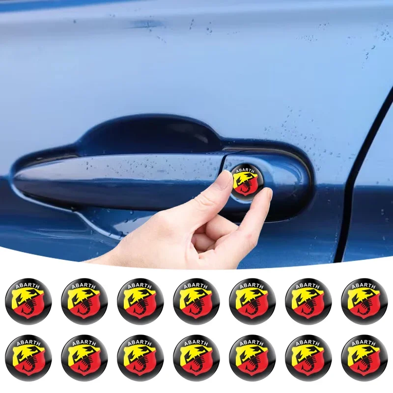 2/5/10Pcs Car Door Lock Keyhole Protection Sticker Accessories For Abarth Chevrolet Seat MINI Alfa Romeo Honda Jaguar Ford JEEP
