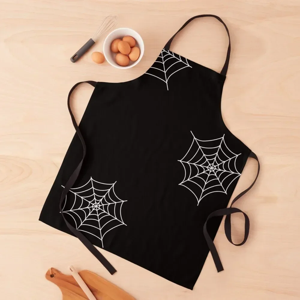 

Halloween Lover, Cobweb Pattern Apron Things For Kitchen Dress Apron