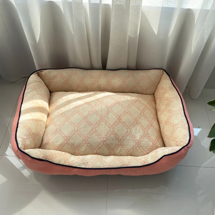 Full removable and washable kennel for large and medium-sized dogs; thickened golden fur pet kennel for Keji Chai dogs