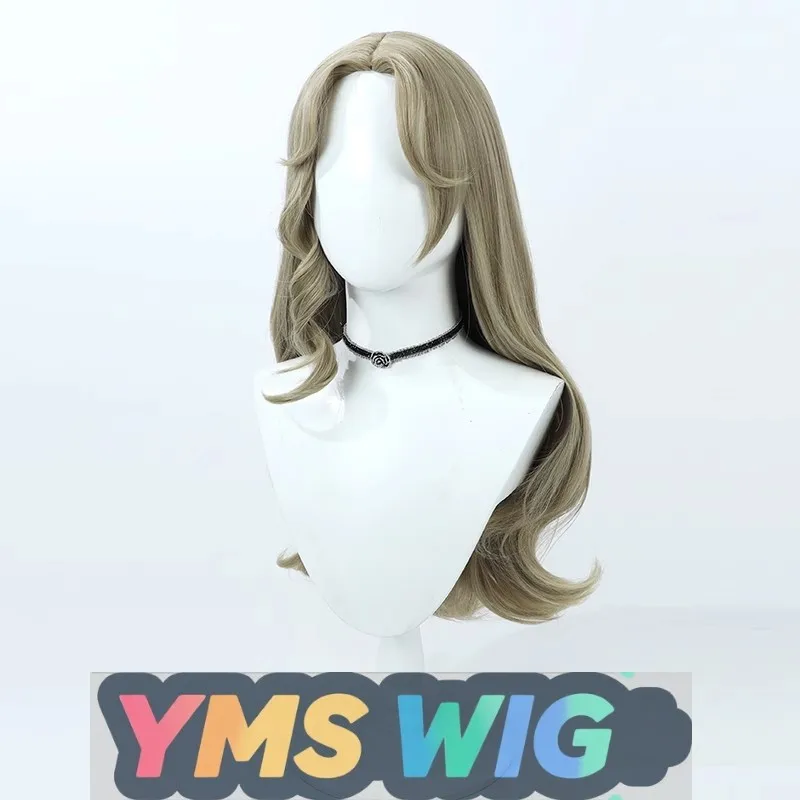 【YMS WIG】 Parrucca cosplay Identity V Little Girl Rolling Partner Realistico cuoio capelluto Colore lino