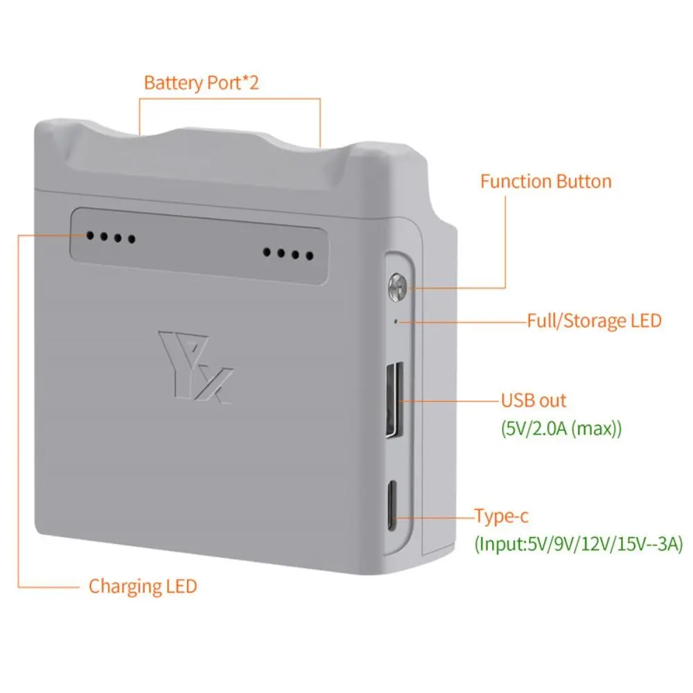 New Portable Two-Way Charging Hub Drone Accessories with Charge Cable Battery Charger Dual-Way Charger for DJI NEO