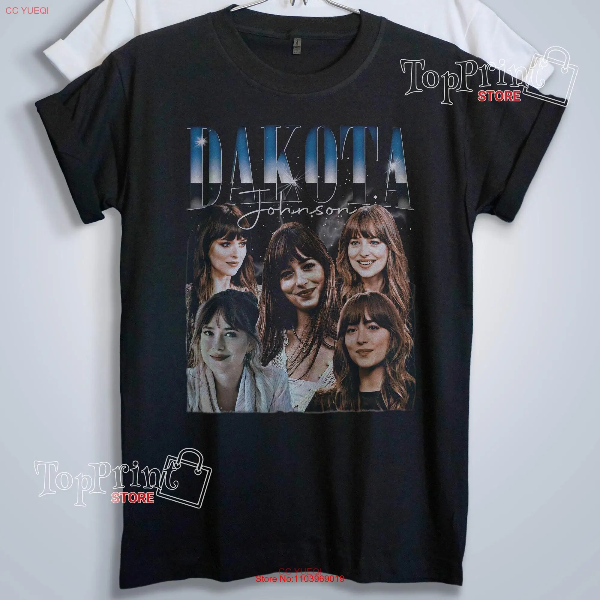 DAKOTA JOHNSON T Shirt Homage Fifty Shades of Grey Merch Vintage Retro 90s Fan  long or short sleeves