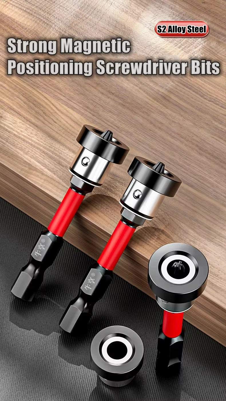 Magnetische Positionierung Schraubendreher-Bits für Trockenbauschrauben Lokalisierungs-Bitkopf für Gipskartonplatten präzise Bohrwerkzeuge perfekt für Bau-, Montage- und DIY-Projekte – Detail 3