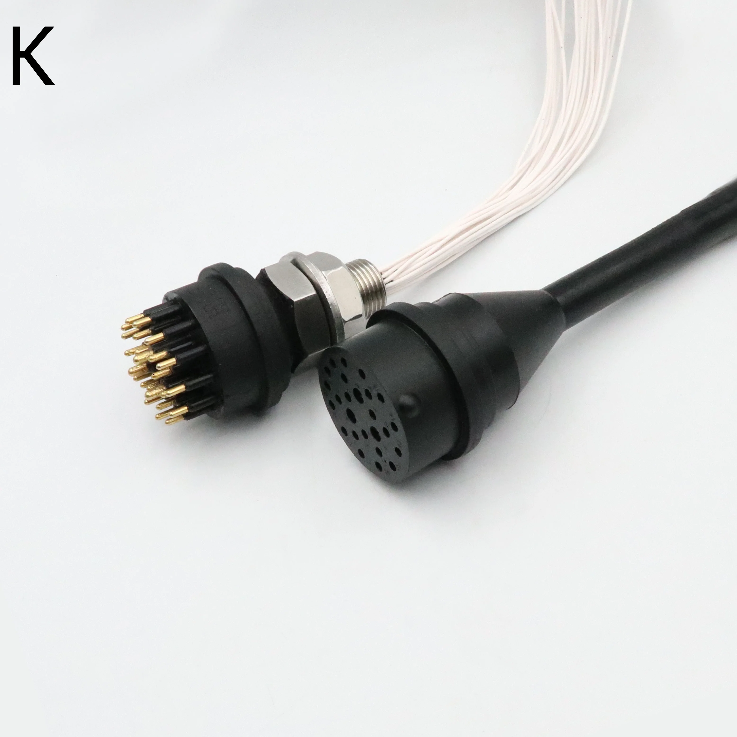 Multi Contact Micro Circular Watertight Stainless Steel IP69 Connector MCBH21M  Series for Underwater ROV Marine Applications