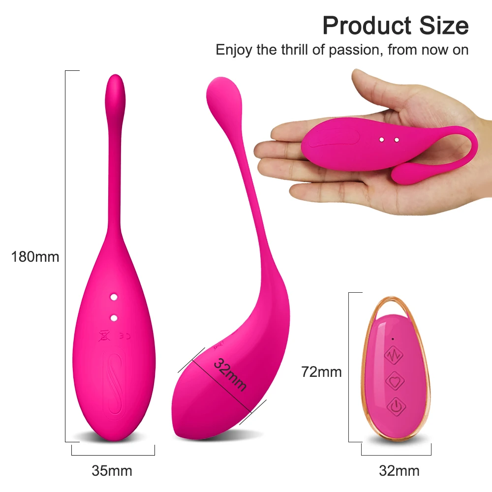 Powerful Vibrating Love Egg Wireless Remote Control Vibratiors Female for Women Dildo G-spot Massager Anal Plug Masturbator 2022