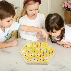 Gioco di scacchi a triangolo a catena giochi interattivi genitore-figlio acquisizione del territorio gioco di famiglia giocattolo educativo giochi di Puzzle Multiplayer