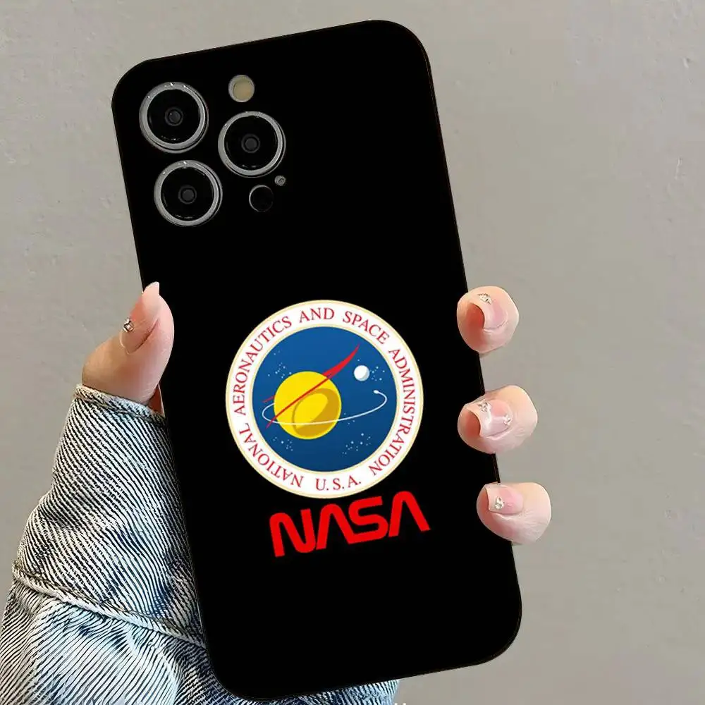 1 قطعة USA N-Nasa جراب هاتف سيليكون لينة ل IPhone17 16 15 14 13 12 11 Plus Pro Max Plus #2