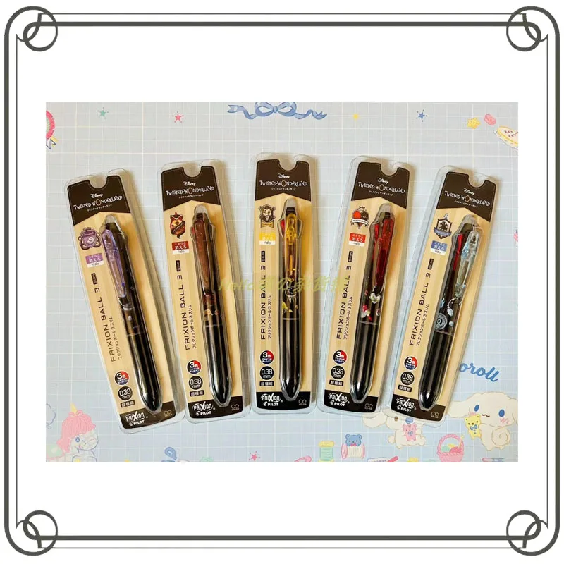 

Disney Twisted-Wonderland Series 3 Colors Erasable Gel Pen Smooth Ballpoint Pen Limited Edition