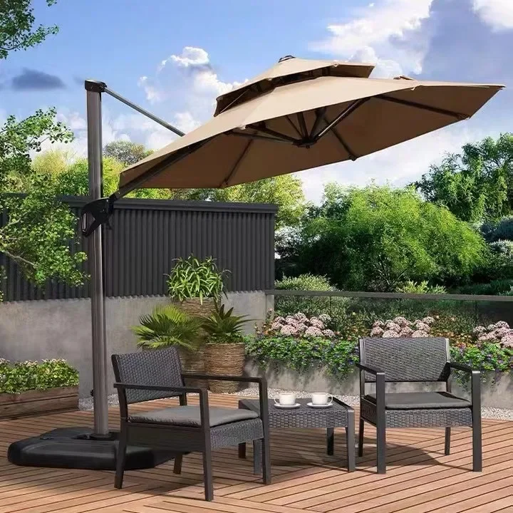 In stock model  Cantilever Umbrella Outdoor sun garden  parasol umbrella Patio Umbrellas