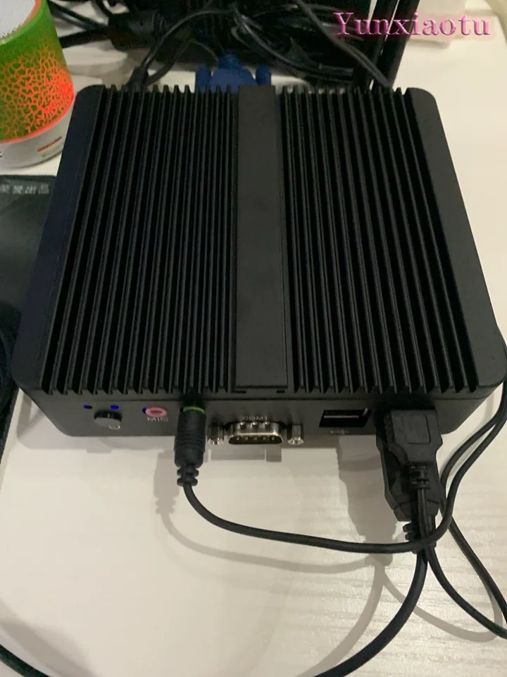 Dual Core Mini PC Dual Ethernet Fanless Industrial Computer with HDMI VGA for IoT