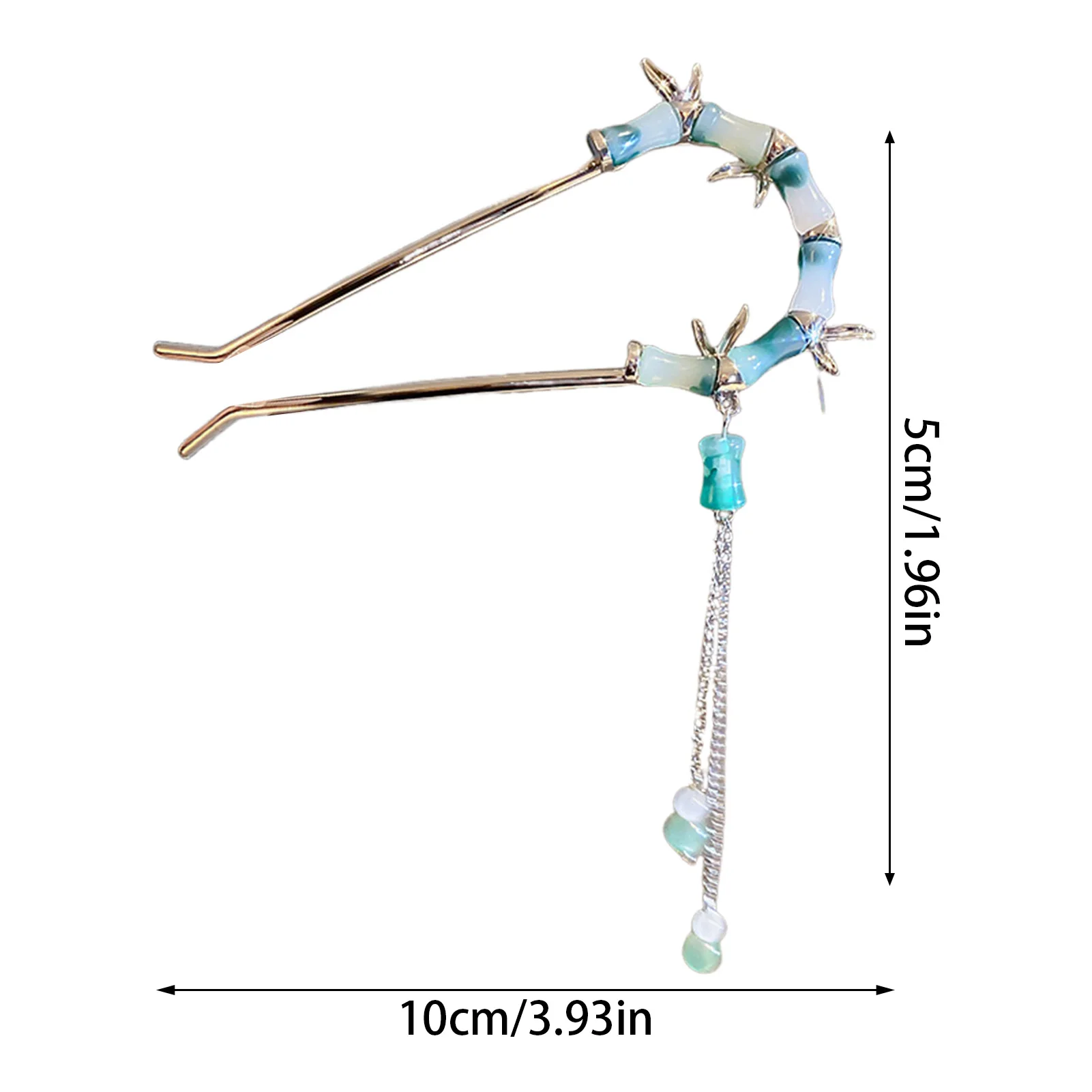 

New Chinese Style Hairpins Bamboo Joint Tassel U-shaped Hair Clips Elegant Temperament Vintage Hair Pins Retro Headwear For Girl