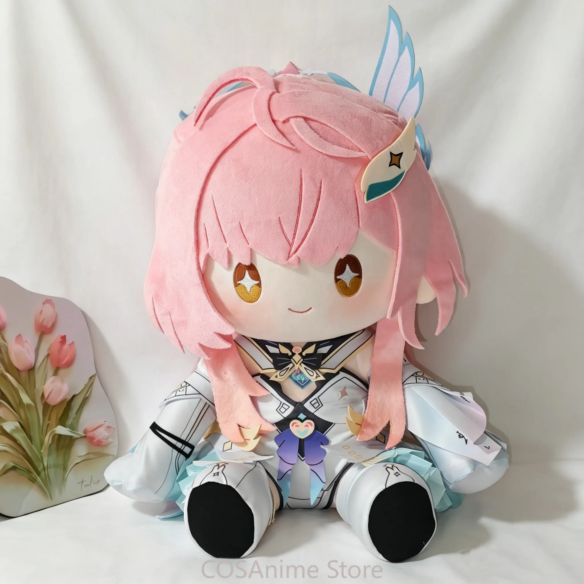 

Aemeath Wuthering Waves 40cm Game Cosplay Sitting Posture Plush Stuffed Cotton Plushie Change Clothes Body Outfit Figure