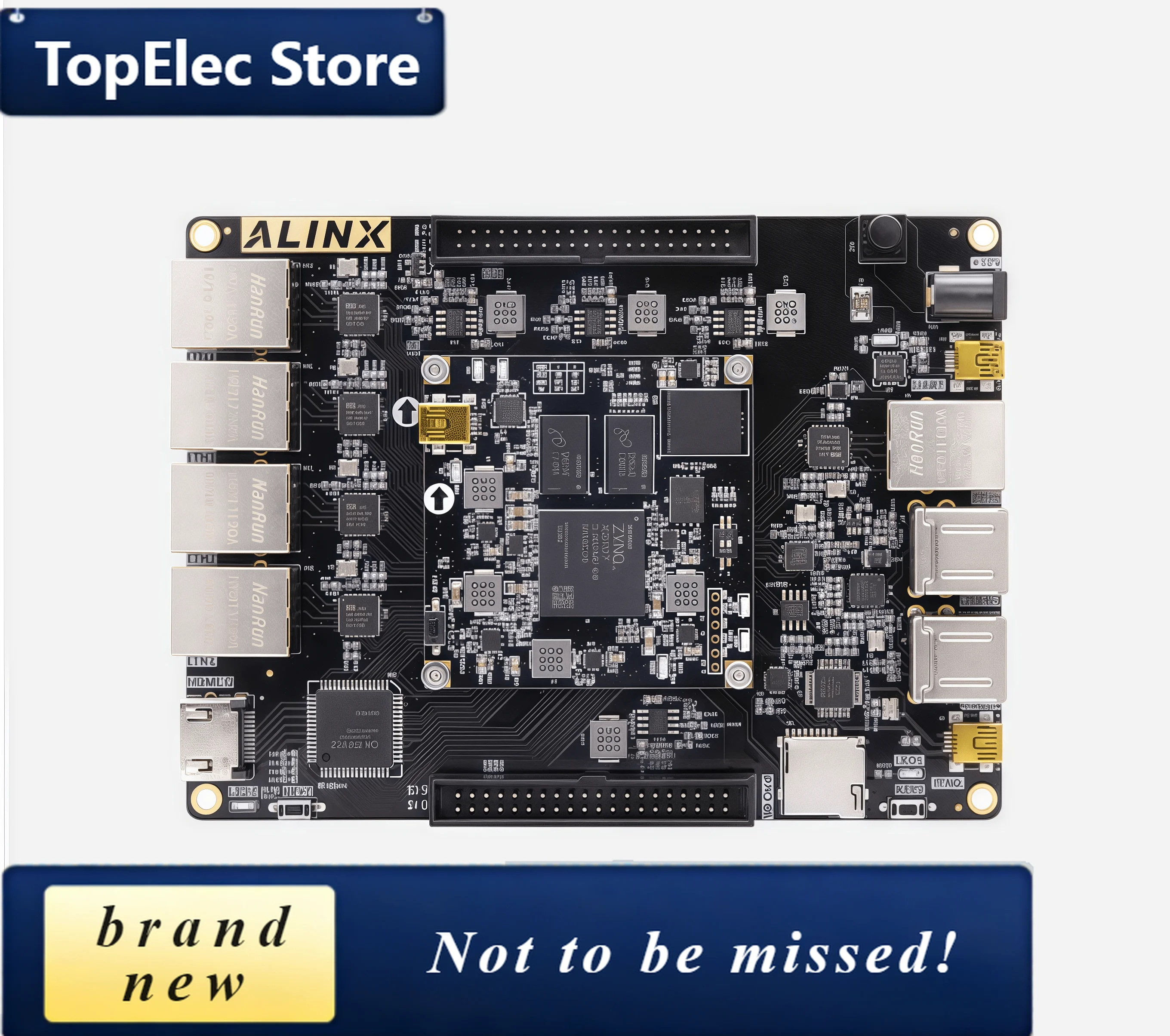 TopElec XILINX ZYNQ7020 7000 Multi-port FPGA Development Board XC7Z020 AX7021B