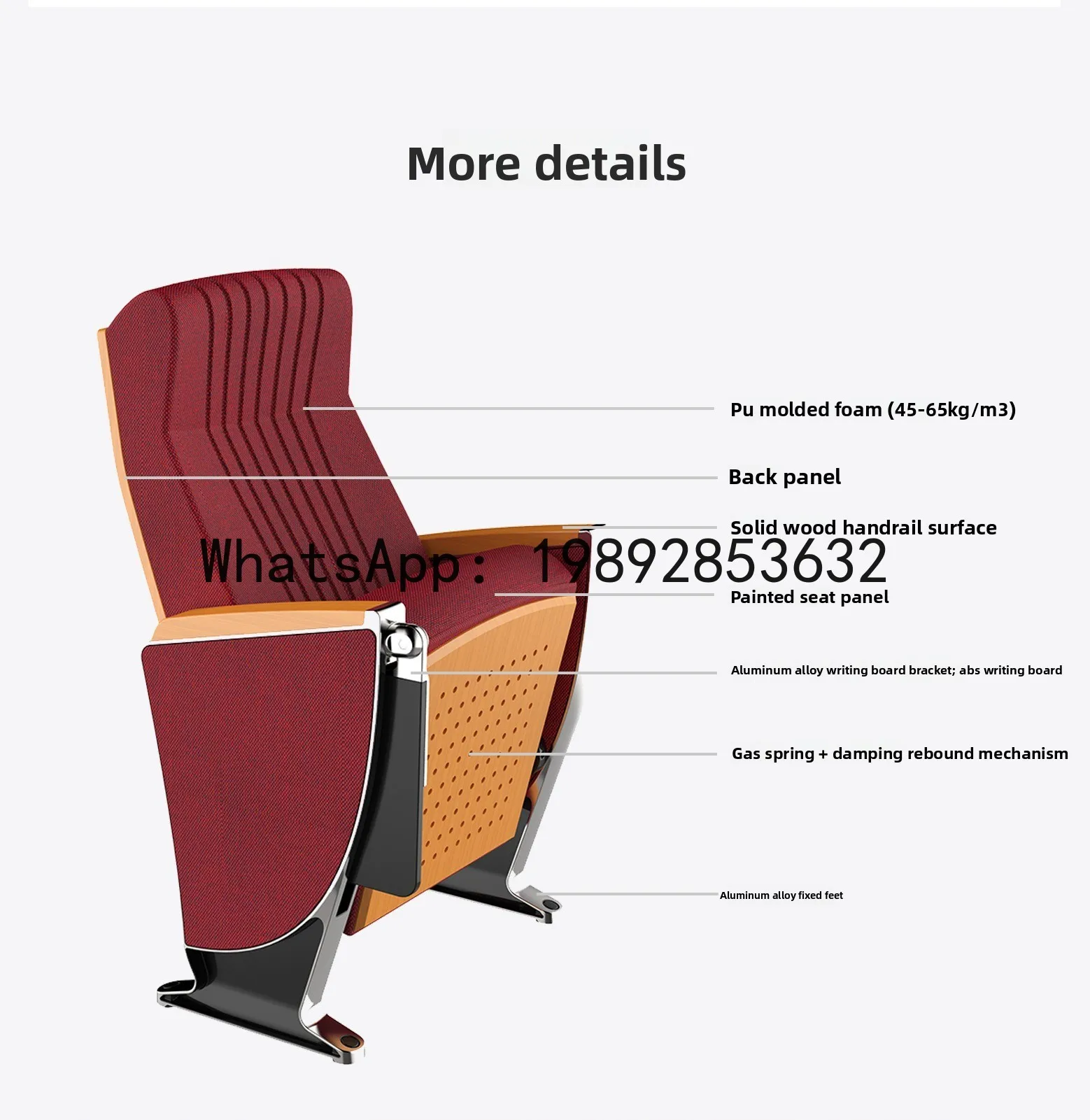 CZ Conference Lecture Hall Auditorium Chairs Government School Lecture Classroom Row Chairs Theater Seats