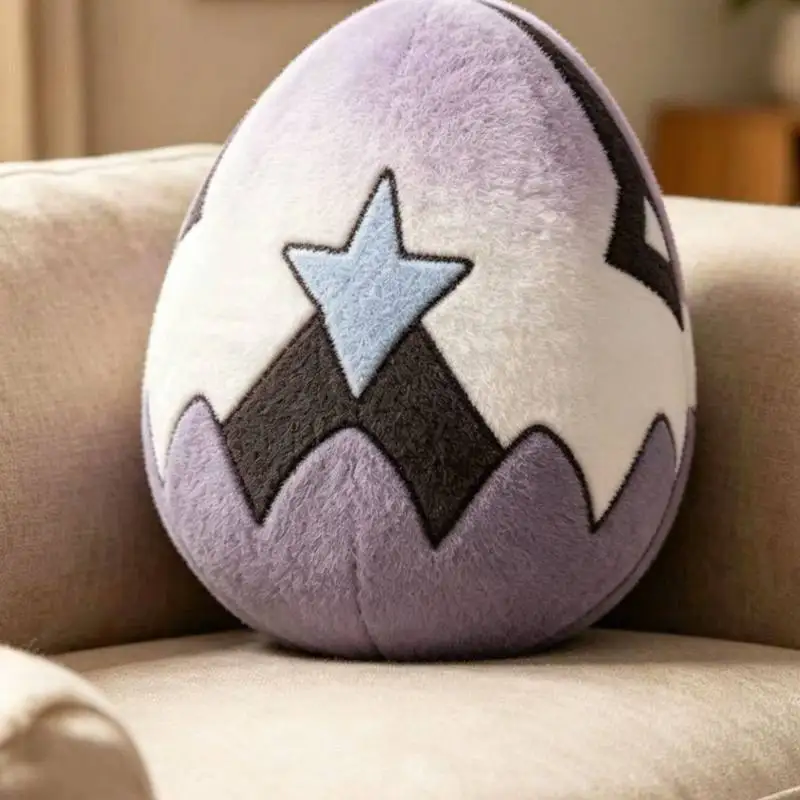 

Printed Roco Kingdom Different Color Egg Plush Pillow Soft Fluffy Cute Sofa Back Cushion Doll For Women Birthday Gift