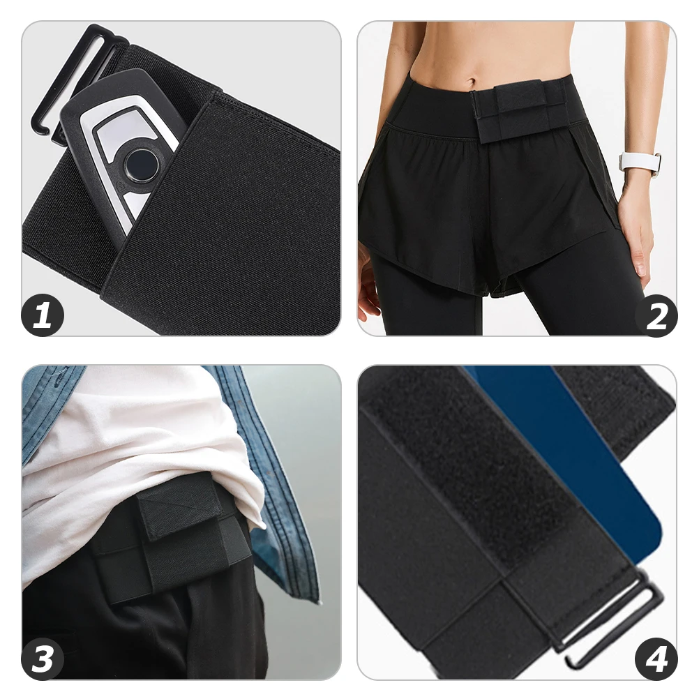 

Ultra-Light Waterproof Fanny Pack For Men Waist Bag Phone Holder Running Belt Expandable Pocket Black Portable Running Accessory