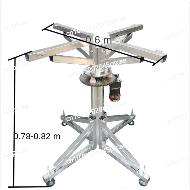 Electric Steel Frame Turntable, Round Table, Automatic Rotary, Remote Control, Speed Regulation, Silent