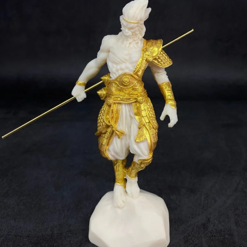 Ivory Nut Carved Sun Wukong Ornaments Monkey Qi Tian Da Sheng Hell Fire Crafts Home Ornament Car Ornaments