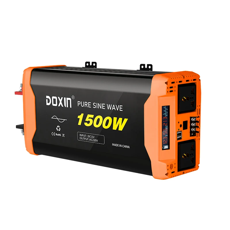 12V/24V a 220v 1500w / 3000w Power Inverter Pure Sine Wave Potencia Inversor With LCD and Remote Control 1.5kw / 3.0kw Onduleur