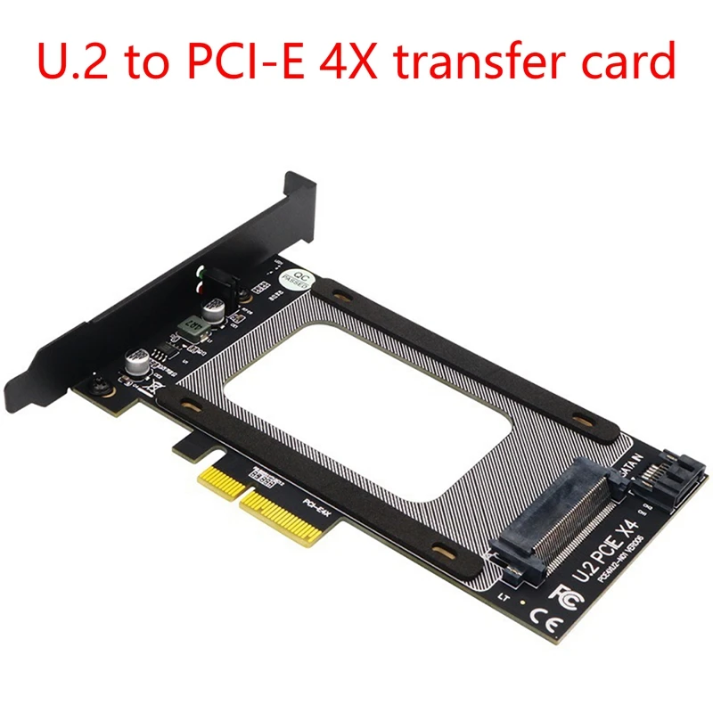 

U.2 To PCI-E 4X Adapter Card PCI E 3.0 4X U.2 SFF-8639 Riser Pcie U.2 SSD To PCI-E Card For 2.5Inch NVME U2 SSD