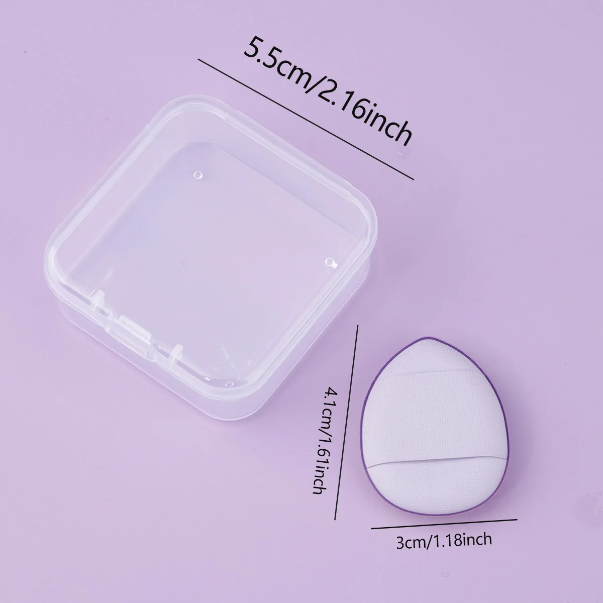 4 กล่อง Finger Powder Puff Thumb Air Cushion มินิแต่งหน้าฟองน้ํา Wet & Dry ปลายนิ้วแป้งพัฟ