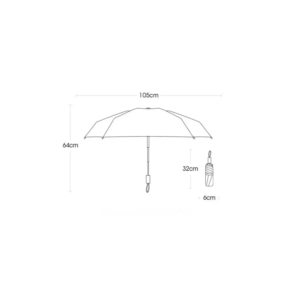 White 72 Bone Windproof Automatic Umbrella Sunshade Uv Protection Folding Sunproo Anti-Storm Large Size Reverse Rain Gear