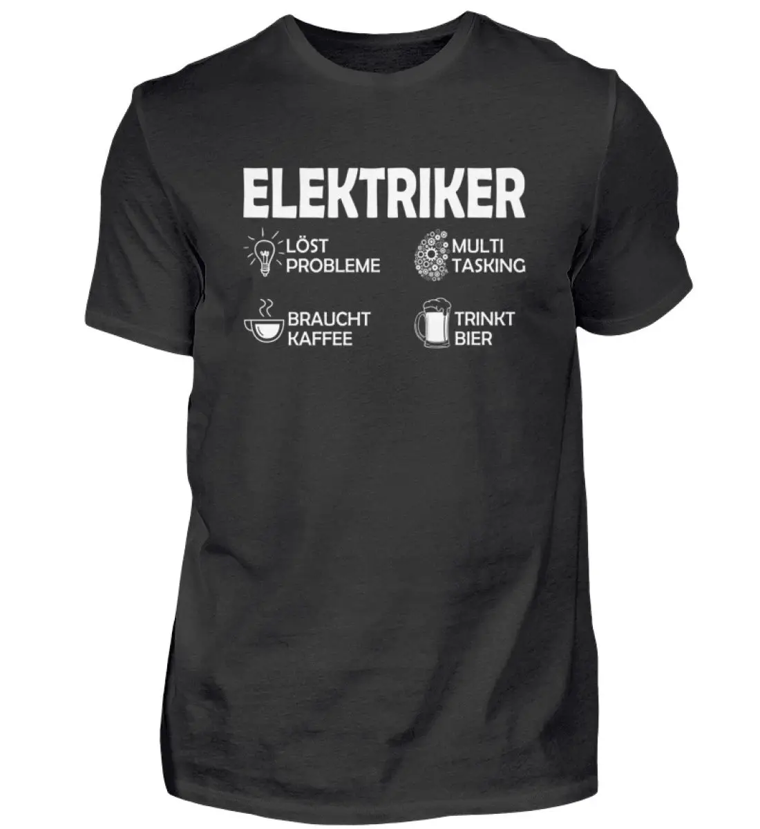 T Shirt Electrician Solves Problems Professions Electronics Saying Technician Ideas Men'S