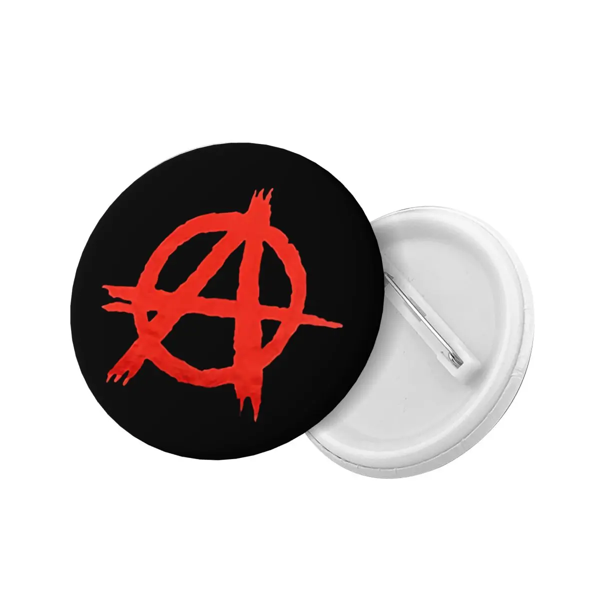 Anarchy Flag Pin Back Buttons for Bags Customizable Badges Brooch Pinback