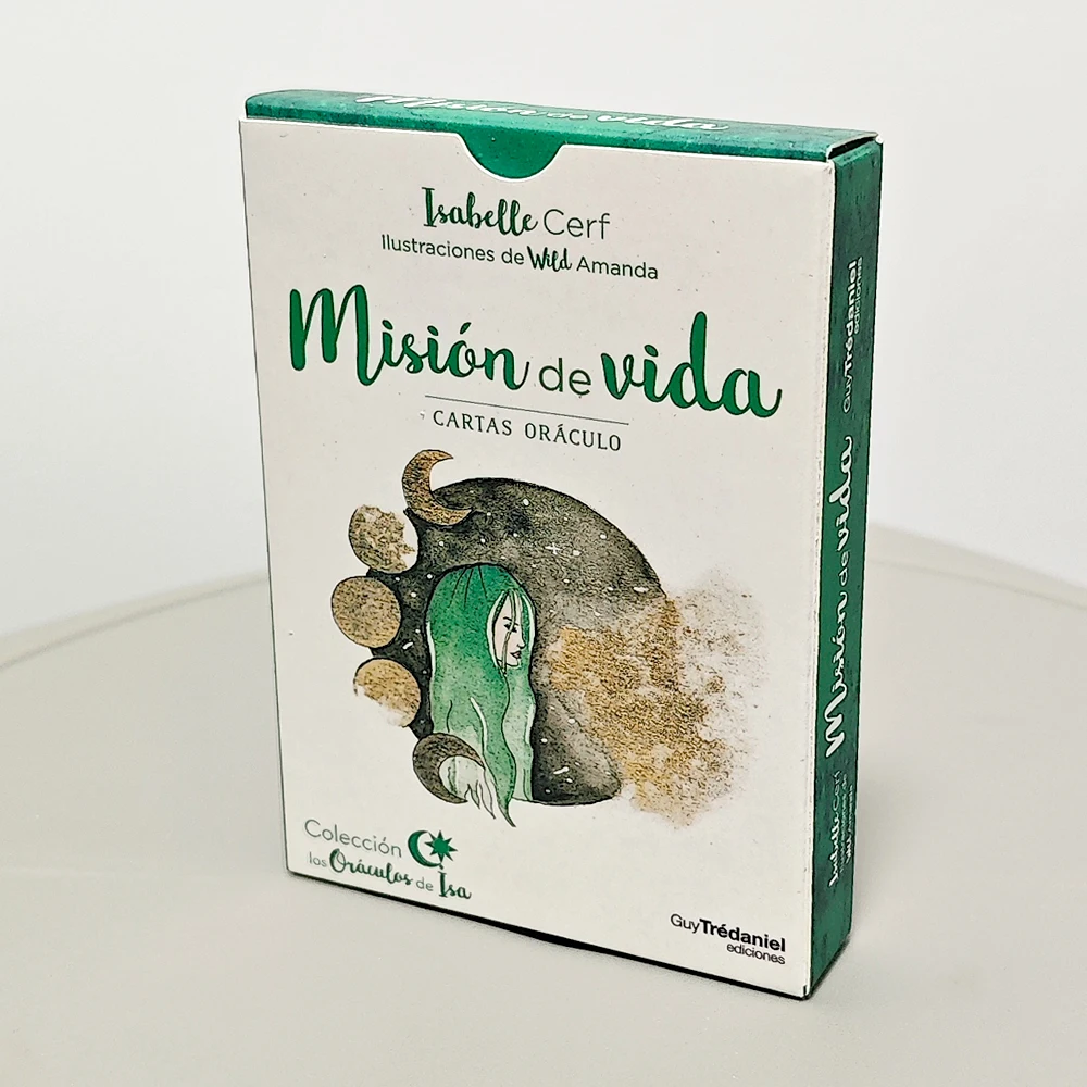 Life Mission Oracle Deck 10,5 * 7,5 cm 42 unidades de lindos cartões Oracle em idioma espanhol