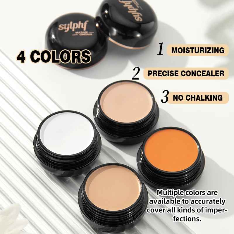 1pc 컨실러, 내구성이 뛰어난 방수, 경량, 결함, 검은 눈 서클 및 흉터를 커버하고 완벽한 안색을 보여줍니다.