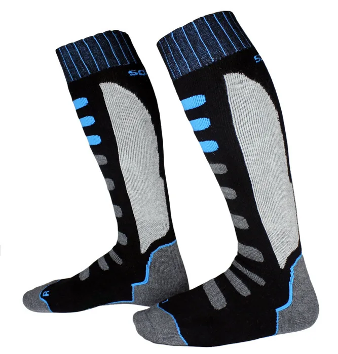 Soared Family Ski Socks Thermal Winter Kids Adults Essential Merino Wool Blend Cushioned Hiking Moisture-Wicking Matching Gear view 4