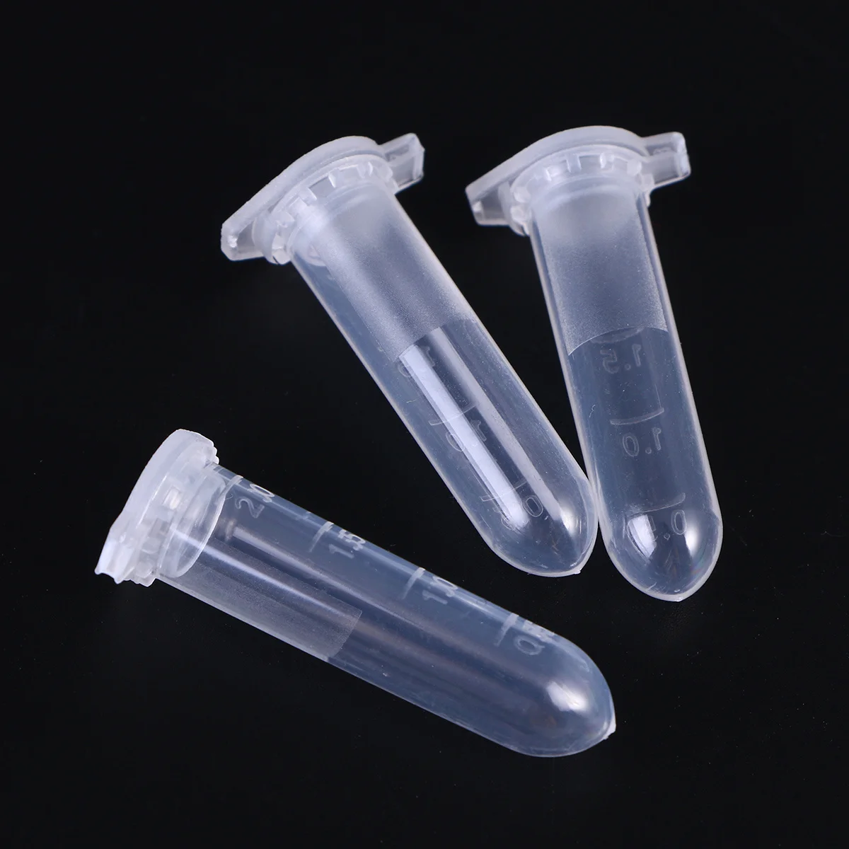 1000 pcs Tube 2Ml Round Bottom Transparent Micro Tubes For Laboratory Supplies Sample Storage Smooth Wall