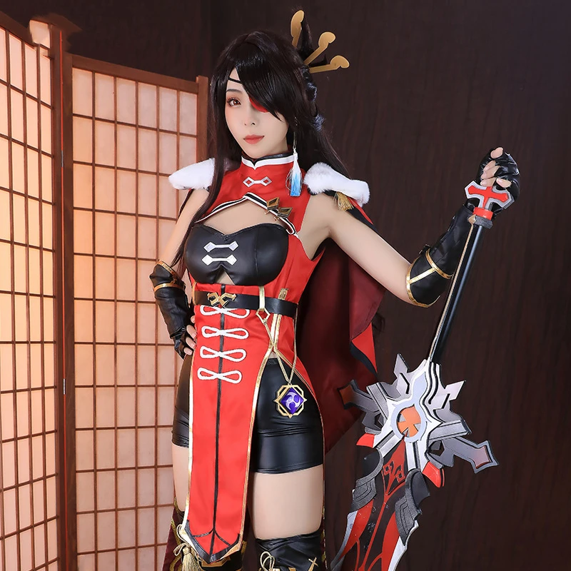 Genshin Impact Big Dipper Cosplay Costume Anime Female Character Royal Sister Gao Leng Suit Big Dipper Uncrowned King Costume