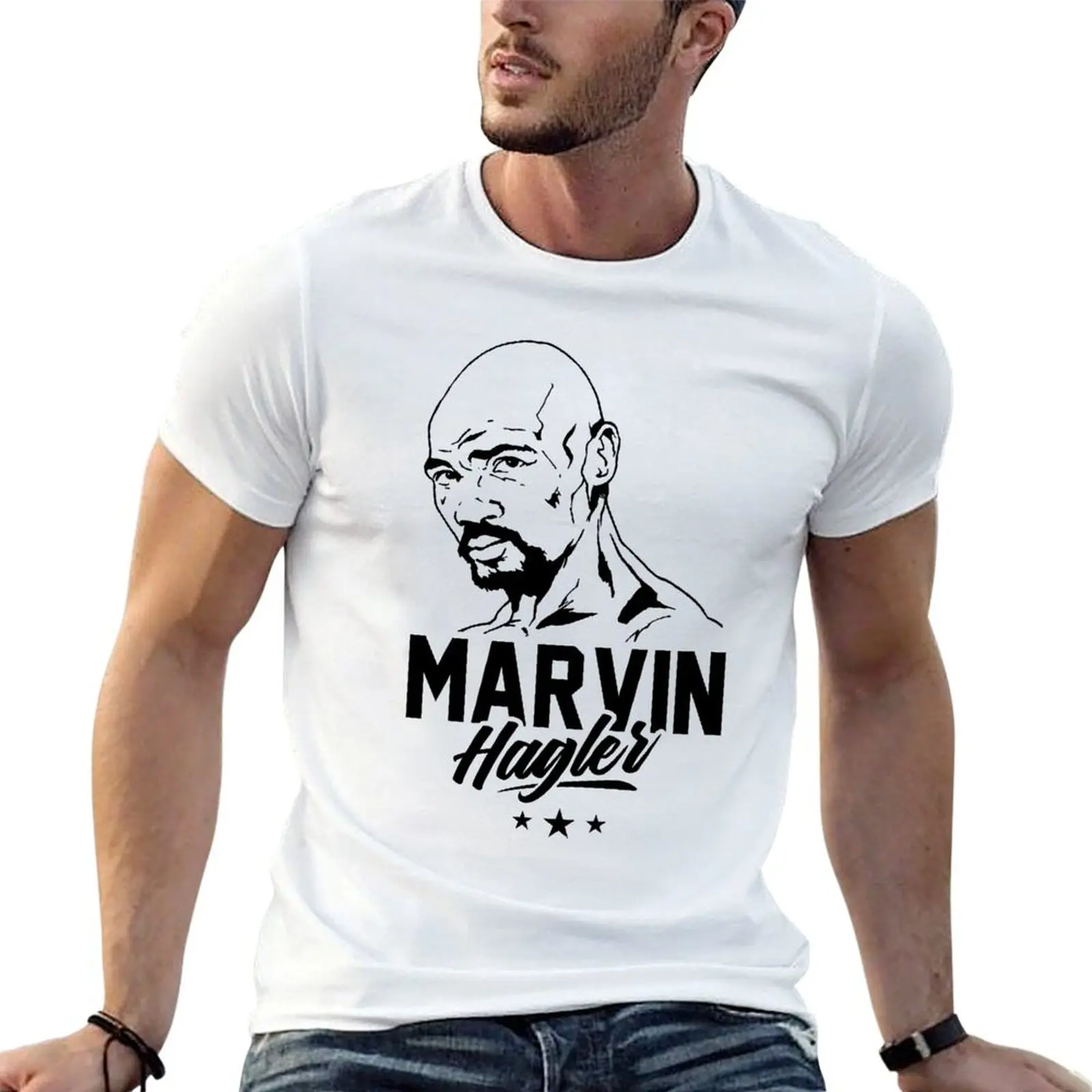 Camiseta de anime de gran tamaño con diseño retro vintage de Otot Kawat Marvin Hagler, regalo para fanáticos de la película