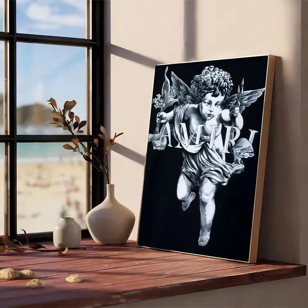 أزياء العلامة التجارية أ-أميري-is اللوحة الخط HD طباعة تجعد الحرة جدارية الفن صور لغرفة المعيشة ديكور جدران المنزل قماش