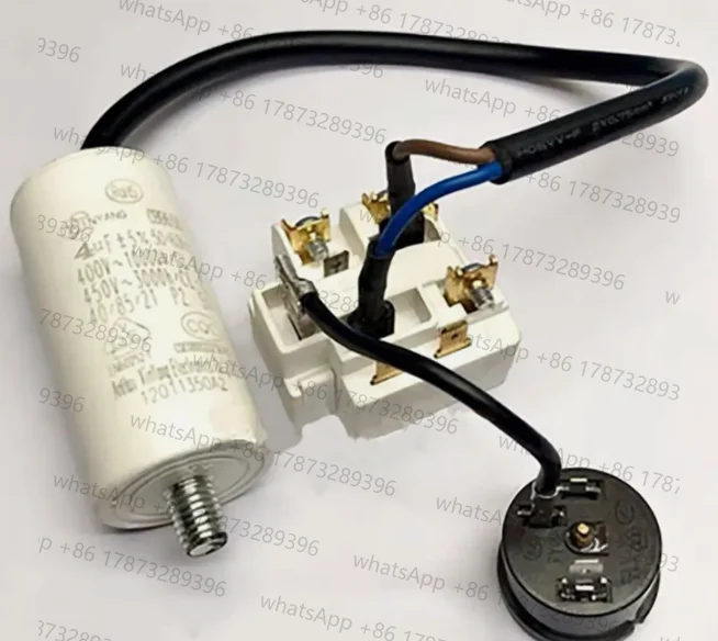 For  Compressor Starter QP3-12A Refrigerator Compressor Relay Protector with 4UF Capacitor Repair Parts