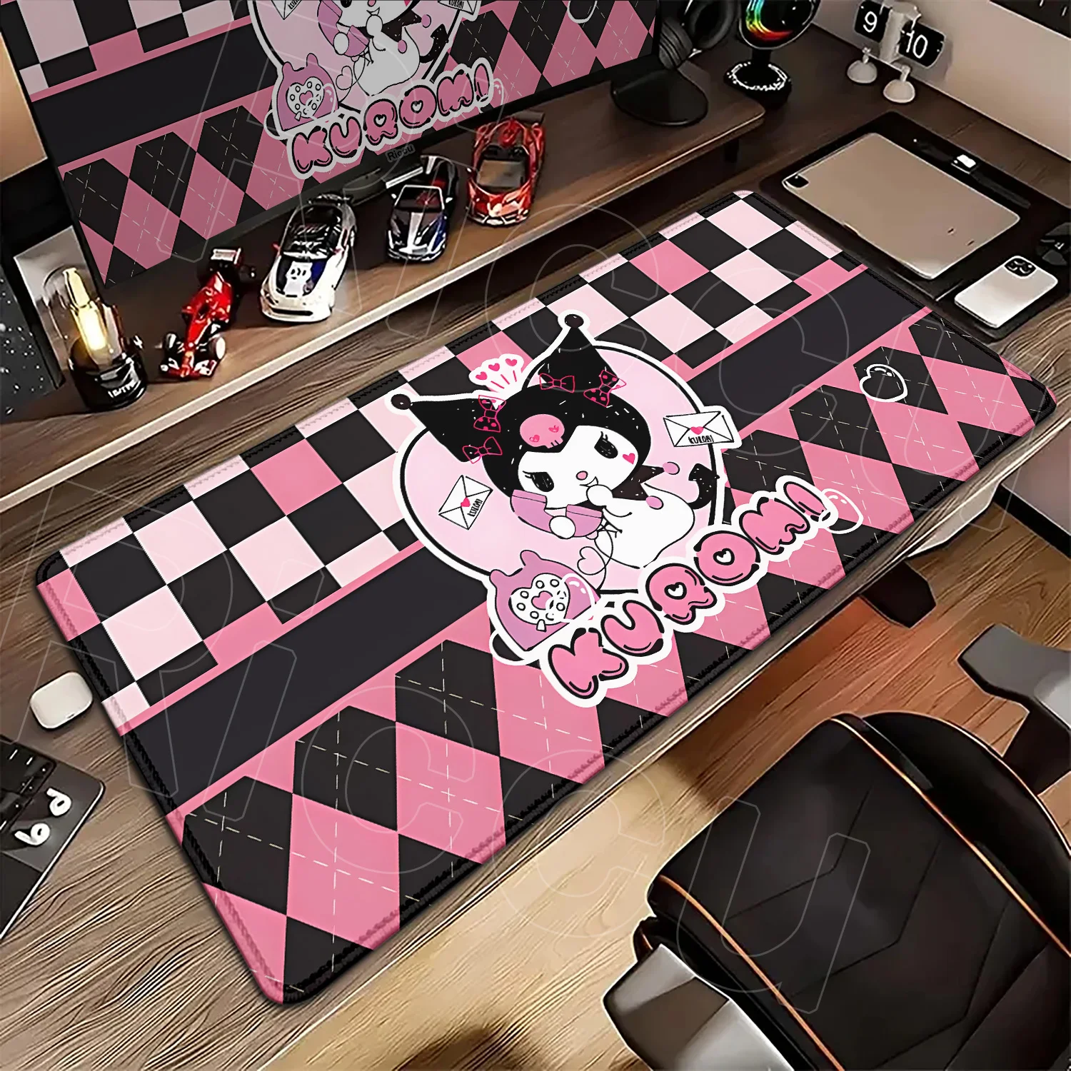 

Sanrio Gamer Cabinet Mats Kawaii Kuromi Mouse Pad Cute Pc Gaming Office Accessories XXL Computer Non-slip Keyboard Pad Mausepads